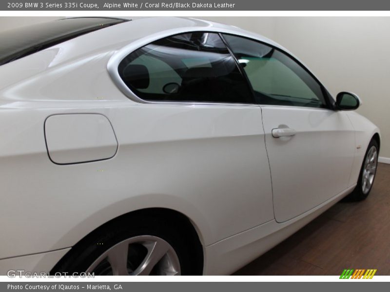 Alpine White / Coral Red/Black Dakota Leather 2009 BMW 3 Series 335i Coupe