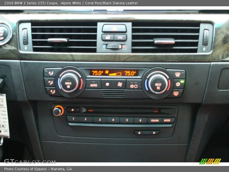 Alpine White / Coral Red/Black Dakota Leather 2009 BMW 3 Series 335i Coupe