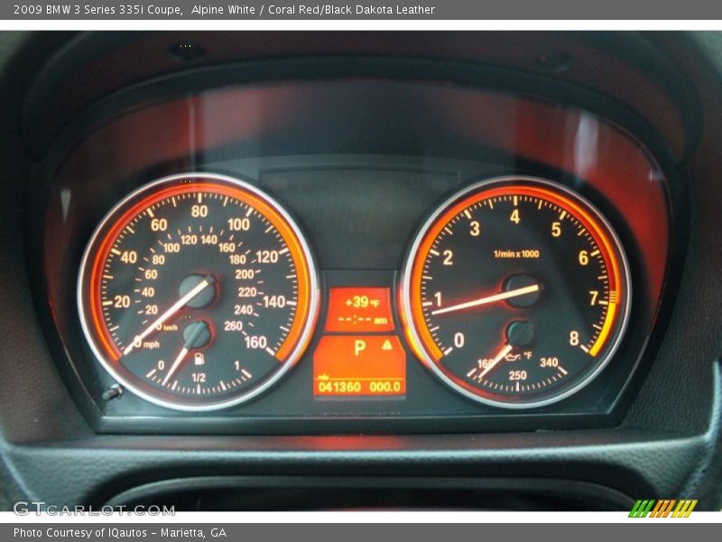 Alpine White / Coral Red/Black Dakota Leather 2009 BMW 3 Series 335i Coupe