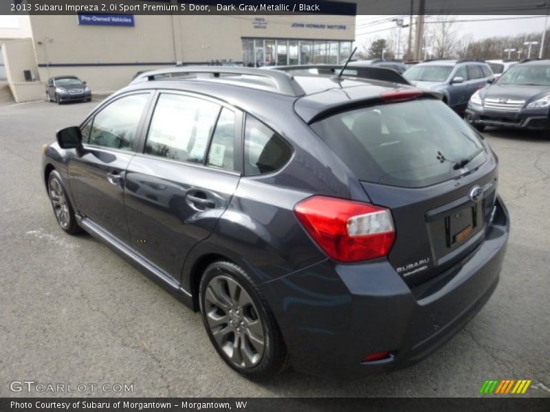 Dark Gray Metallic / Black 2013 Subaru Impreza 2.0i Sport Premium 5 Door