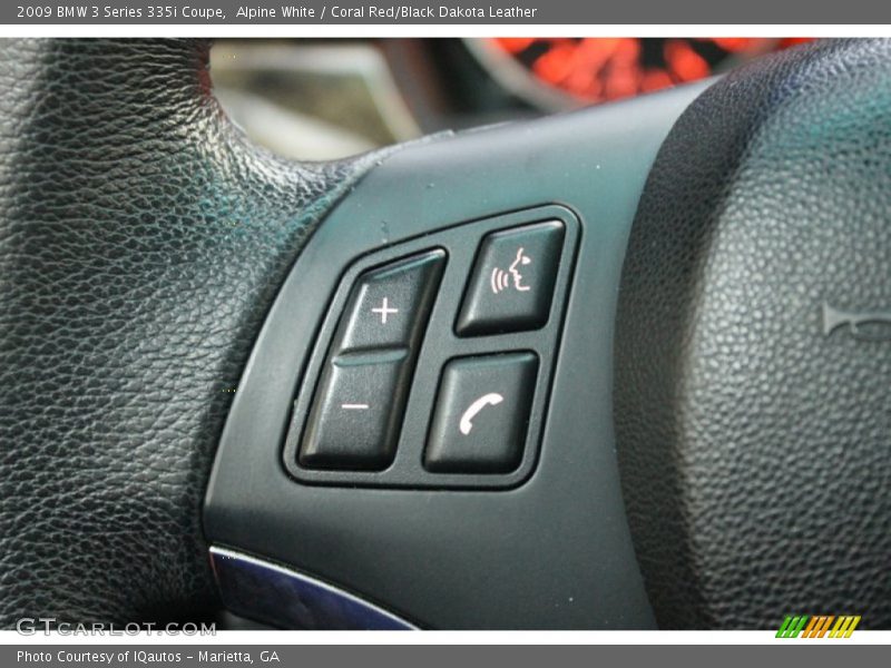 Alpine White / Coral Red/Black Dakota Leather 2009 BMW 3 Series 335i Coupe