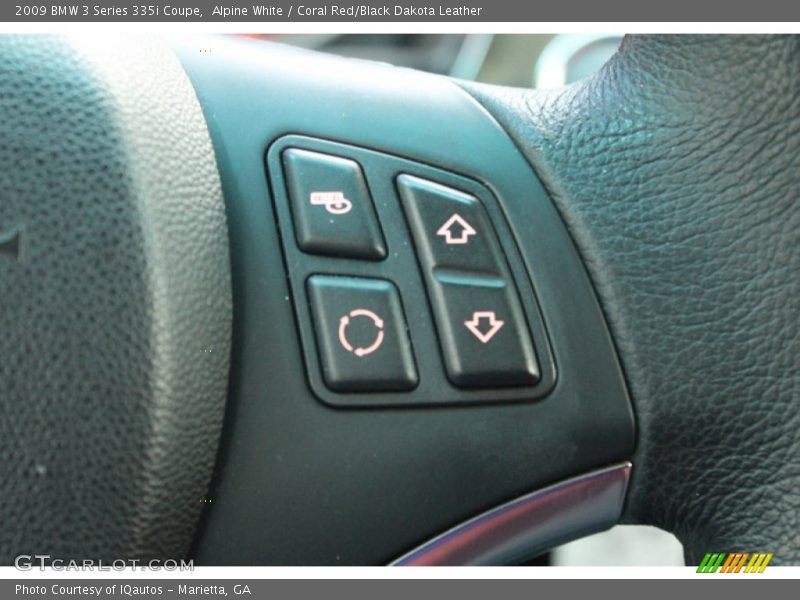Alpine White / Coral Red/Black Dakota Leather 2009 BMW 3 Series 335i Coupe