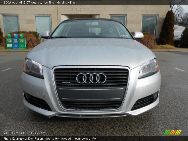 Ice Silver Metallic / Black 2009 Audi A3 2.0T quattro