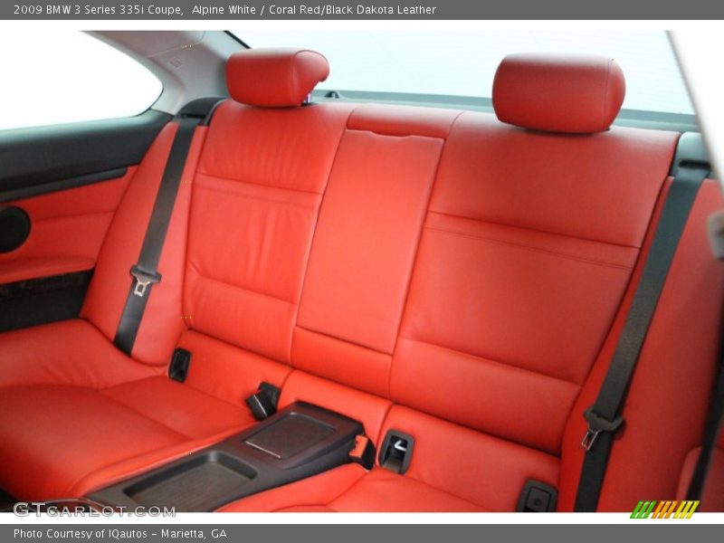Alpine White / Coral Red/Black Dakota Leather 2009 BMW 3 Series 335i Coupe