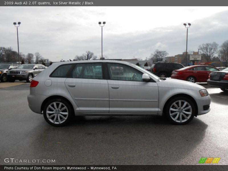 Ice Silver Metallic / Black 2009 Audi A3 2.0T quattro
