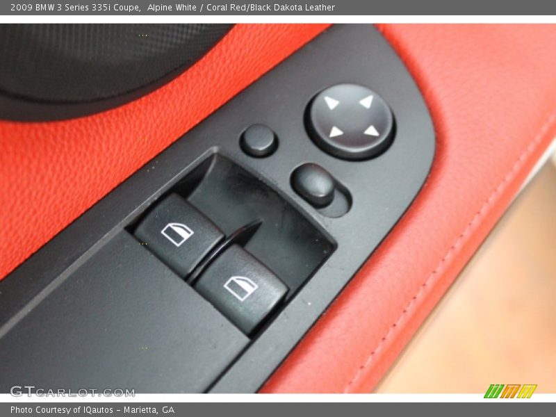 Alpine White / Coral Red/Black Dakota Leather 2009 BMW 3 Series 335i Coupe