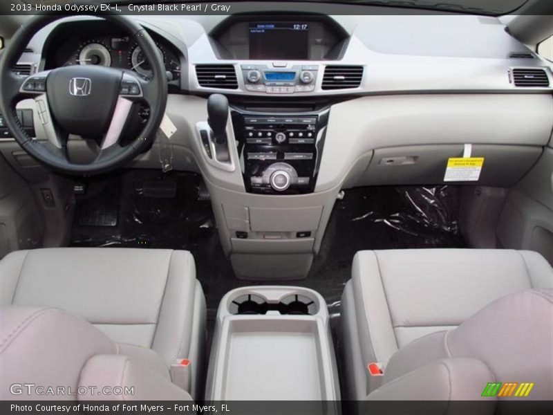 Crystal Black Pearl / Gray 2013 Honda Odyssey EX-L