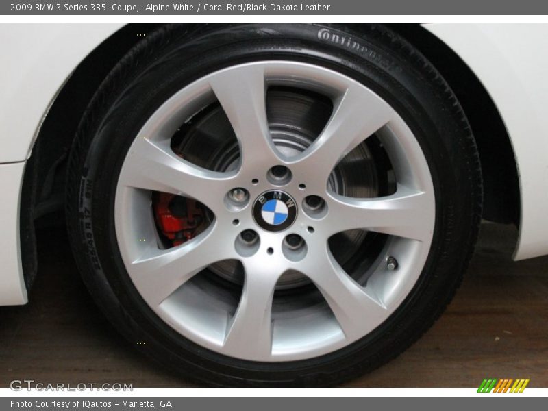 Alpine White / Coral Red/Black Dakota Leather 2009 BMW 3 Series 335i Coupe