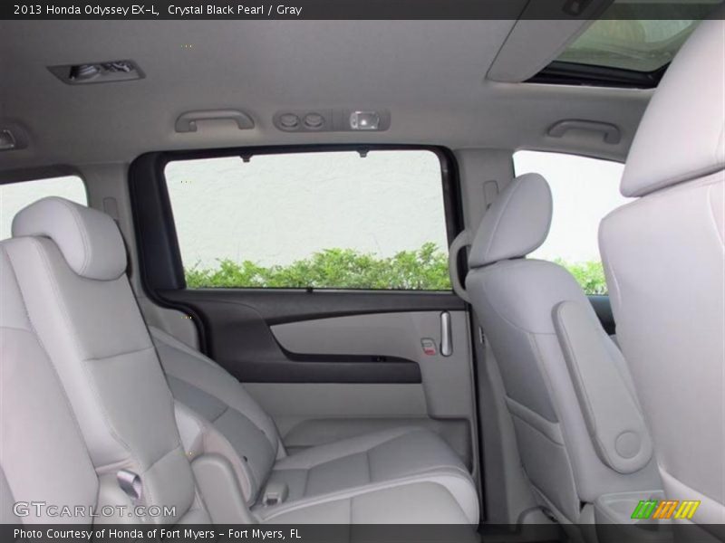 Crystal Black Pearl / Gray 2013 Honda Odyssey EX-L