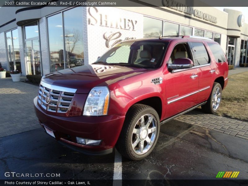 Red-E / Cocoa/Light Cashmere 2007 Cadillac Escalade AWD