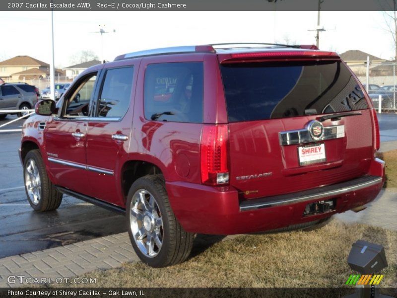 Red-E / Cocoa/Light Cashmere 2007 Cadillac Escalade AWD