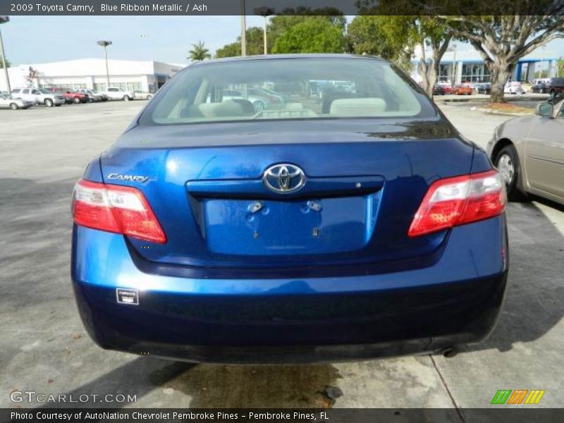 Blue Ribbon Metallic / Ash 2009 Toyota Camry