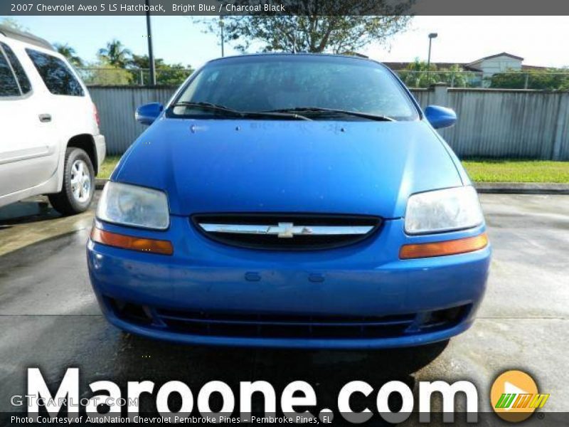 Bright Blue / Charcoal Black 2007 Chevrolet Aveo 5 LS Hatchback