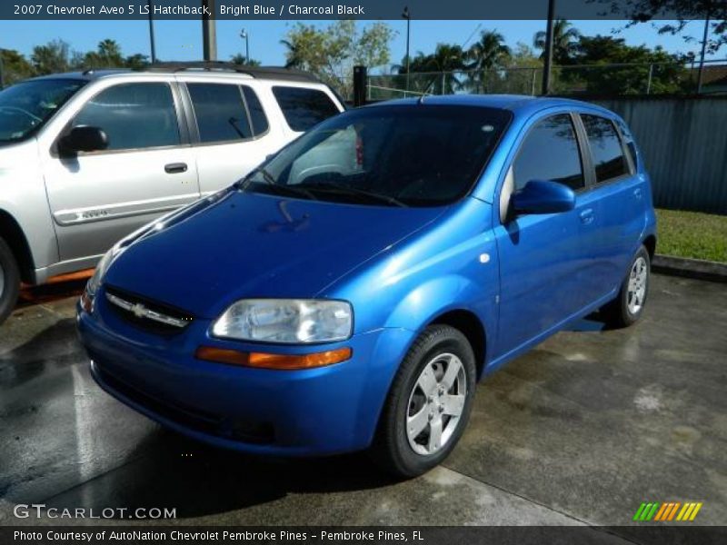 Bright Blue / Charcoal Black 2007 Chevrolet Aveo 5 LS Hatchback