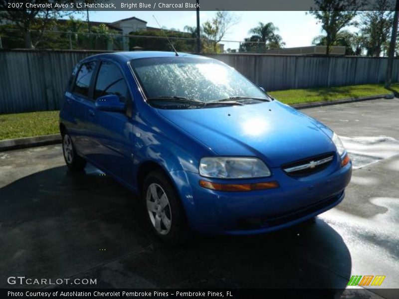 Bright Blue / Charcoal Black 2007 Chevrolet Aveo 5 LS Hatchback