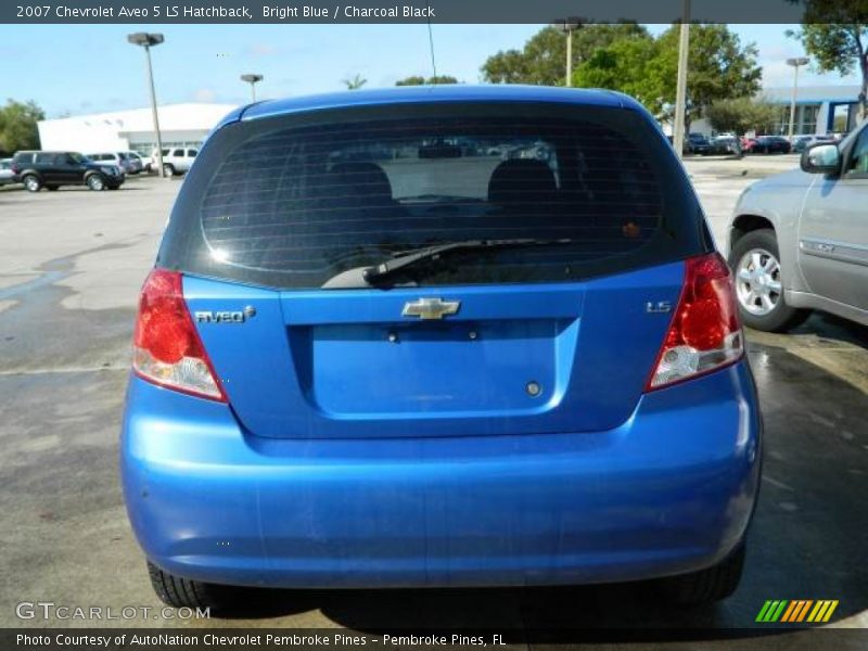 Bright Blue / Charcoal Black 2007 Chevrolet Aveo 5 LS Hatchback