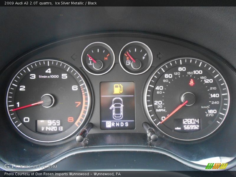  2009 A3 2.0T quattro 2.0T quattro Gauges