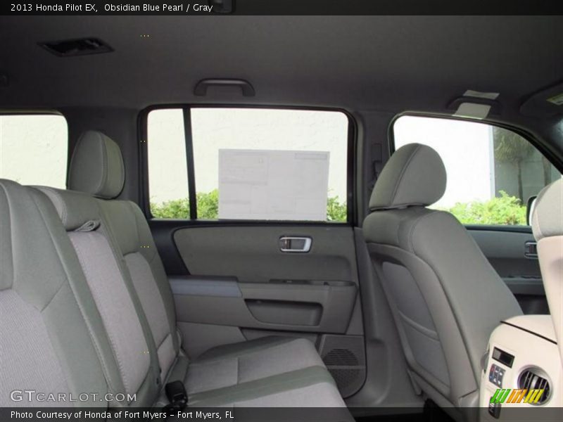 Obsidian Blue Pearl / Gray 2013 Honda Pilot EX