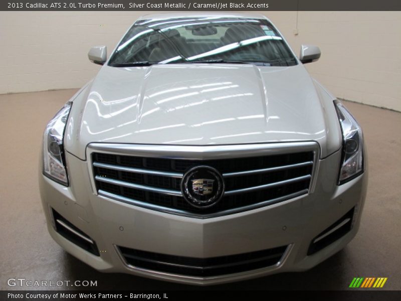 Silver Coast Metallic / Caramel/Jet Black Accents 2013 Cadillac ATS 2.0L Turbo Premium