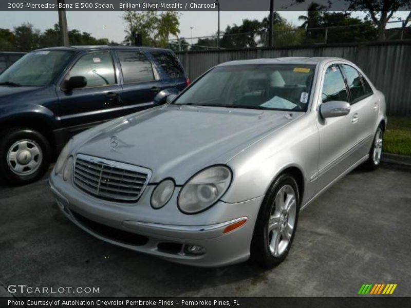 Brilliant Silver Metallic / Charcoal 2005 Mercedes-Benz E 500 Sedan