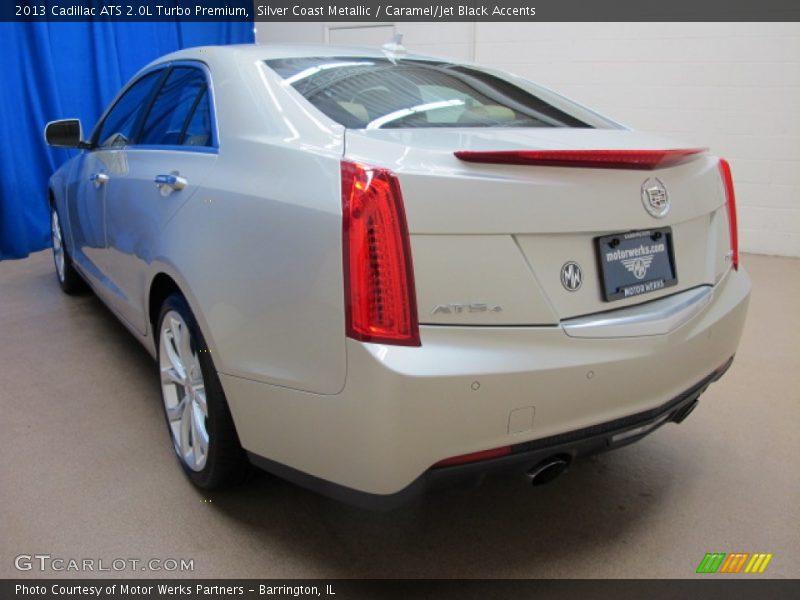Silver Coast Metallic / Caramel/Jet Black Accents 2013 Cadillac ATS 2.0L Turbo Premium
