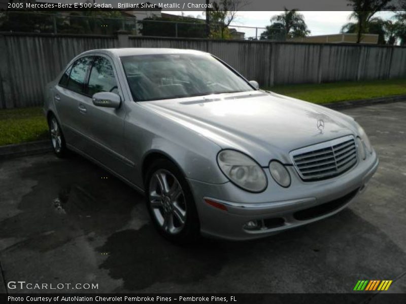 Brilliant Silver Metallic / Charcoal 2005 Mercedes-Benz E 500 Sedan