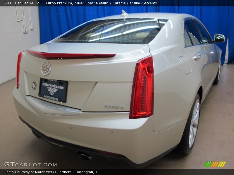 Silver Coast Metallic / Caramel/Jet Black Accents 2013 Cadillac ATS 2.0L Turbo Premium