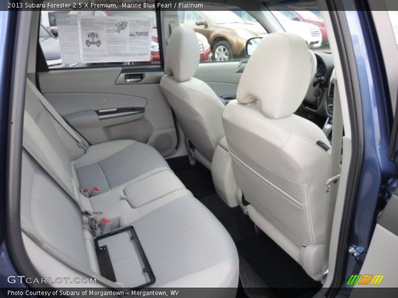 Rear Seat of 2013 Forester 2.5 X Premium