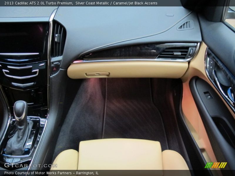 Silver Coast Metallic / Caramel/Jet Black Accents 2013 Cadillac ATS 2.0L Turbo Premium
