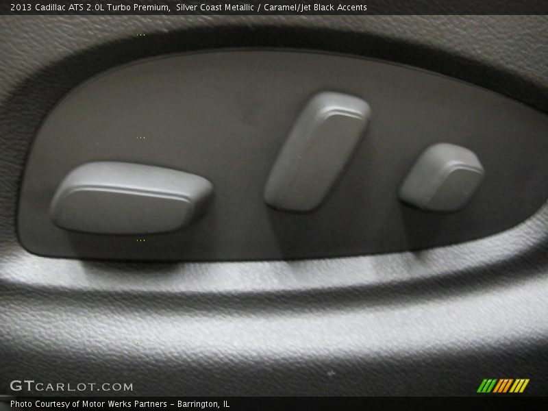 Silver Coast Metallic / Caramel/Jet Black Accents 2013 Cadillac ATS 2.0L Turbo Premium