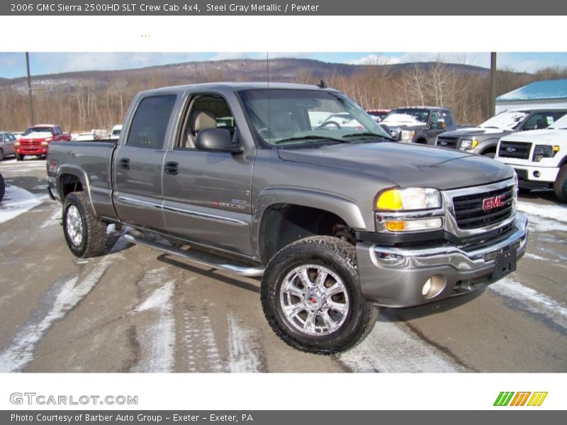 Steel Gray Metallic / Pewter 2006 GMC Sierra 2500HD SLT Crew Cab 4x4