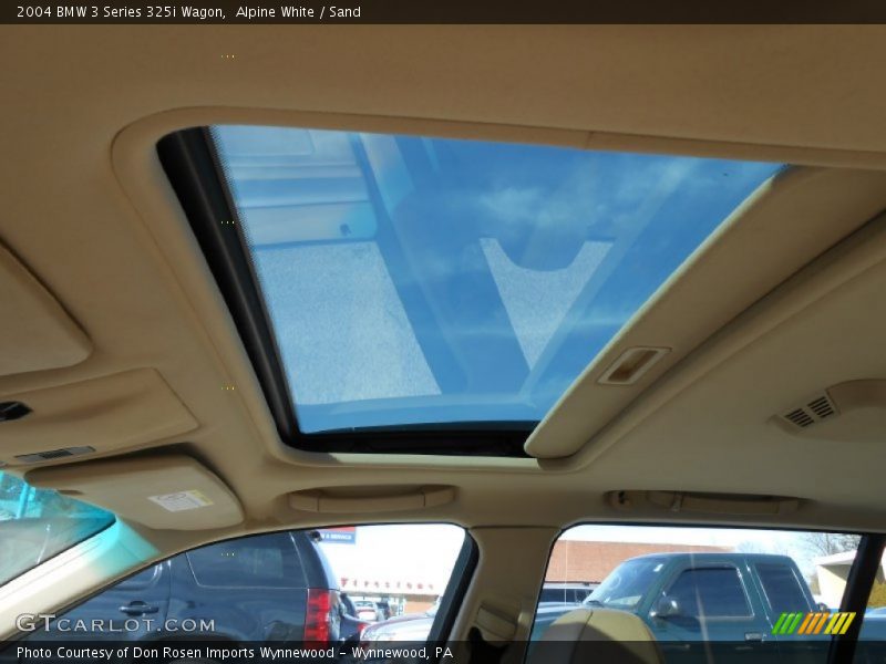 Sunroof of 2004 3 Series 325i Wagon