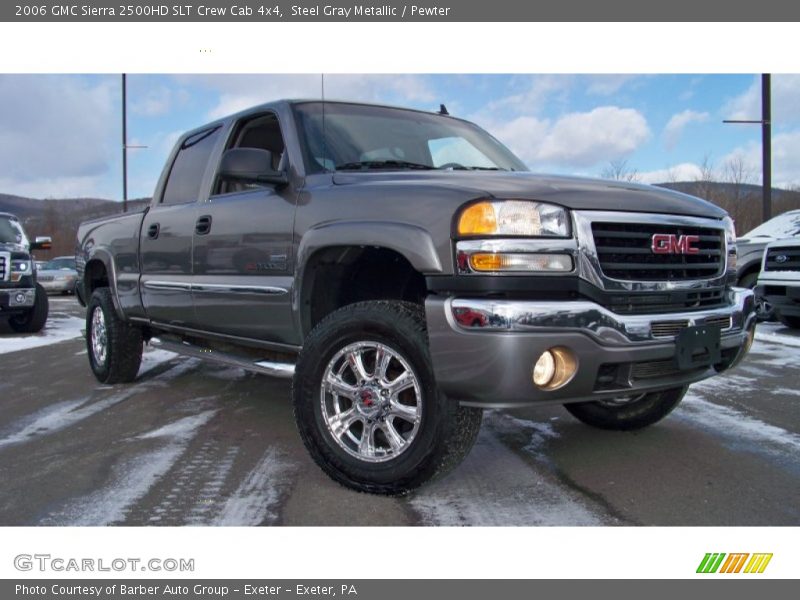 Steel Gray Metallic / Pewter 2006 GMC Sierra 2500HD SLT Crew Cab 4x4