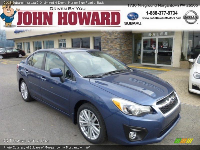 Marine Blue Pearl / Black 2013 Subaru Impreza 2.0i Limited 4 Door
