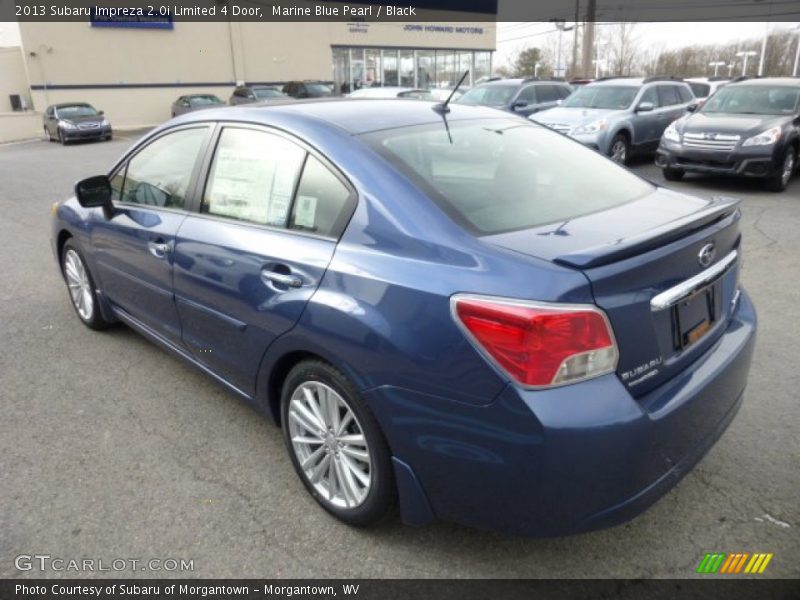 Marine Blue Pearl / Black 2013 Subaru Impreza 2.0i Limited 4 Door