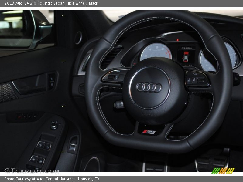 Ibis White / Black 2013 Audi S4 3.0T quattro Sedan