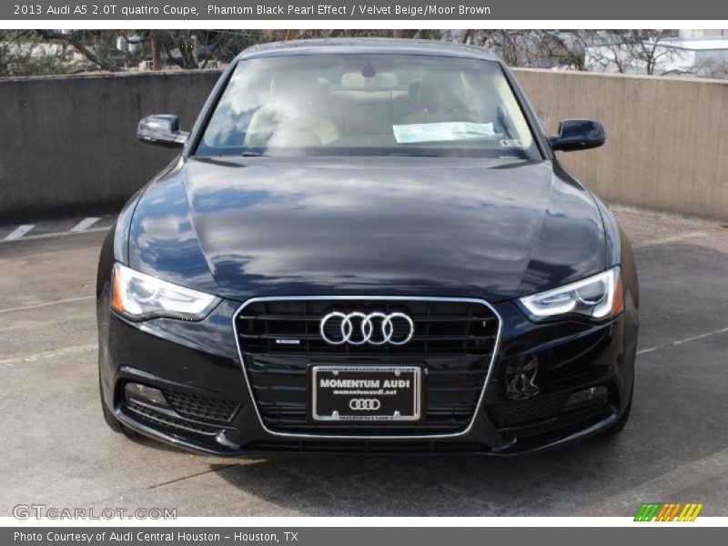 Phantom Black Pearl Effect / Velvet Beige/Moor Brown 2013 Audi A5 2.0T quattro Coupe