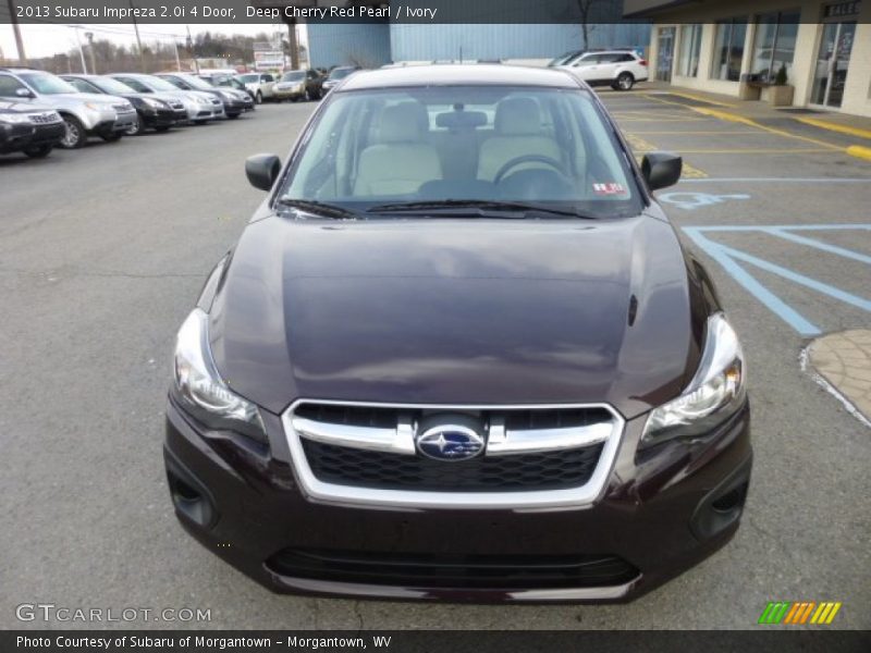 Deep Cherry Red Pearl / Ivory 2013 Subaru Impreza 2.0i 4 Door