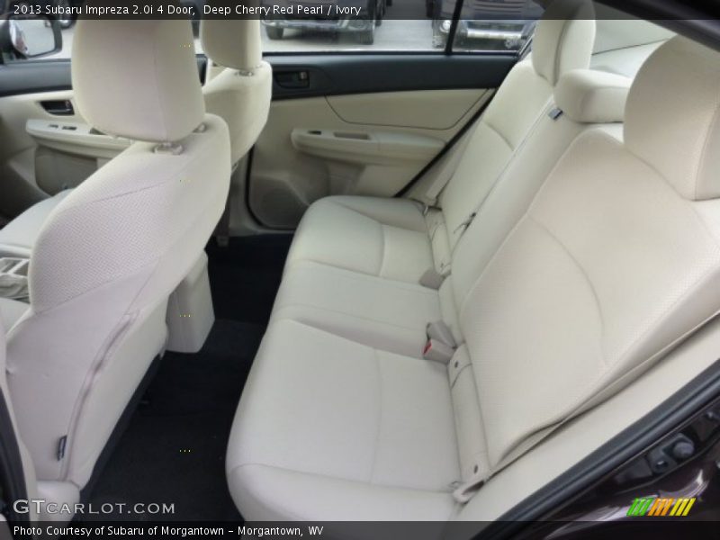 Rear Seat of 2013 Impreza 2.0i 4 Door