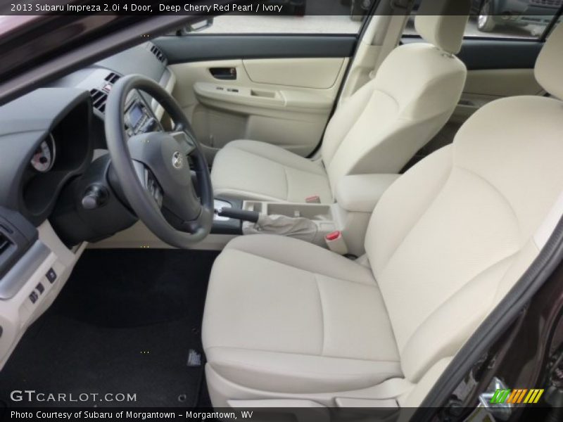 Front Seat of 2013 Impreza 2.0i 4 Door