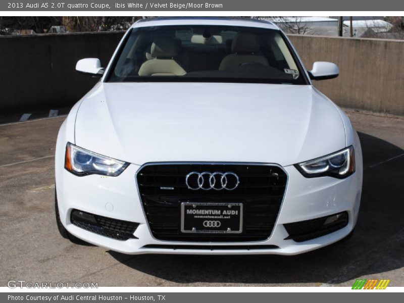 Ibis White / Velvet Beige/Moor Brown 2013 Audi A5 2.0T quattro Coupe
