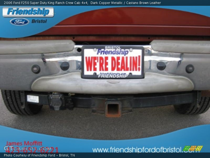 Dark Copper Metallic / Castano Brown Leather 2006 Ford F250 Super Duty King Ranch Crew Cab 4x4