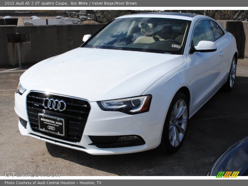 Ibis White / Velvet Beige/Moor Brown 2013 Audi A5 2.0T quattro Coupe