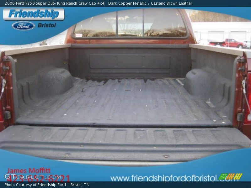 Dark Copper Metallic / Castano Brown Leather 2006 Ford F250 Super Duty King Ranch Crew Cab 4x4