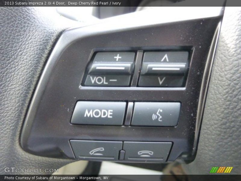 Controls of 2013 Impreza 2.0i 4 Door