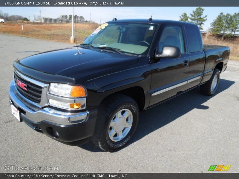 Onyx Black / Pewter 2005 GMC Sierra 1500 SLT Extended Cab 4x4