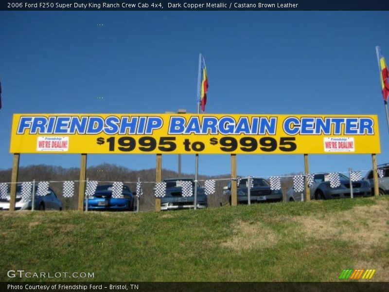 Dark Copper Metallic / Castano Brown Leather 2006 Ford F250 Super Duty King Ranch Crew Cab 4x4