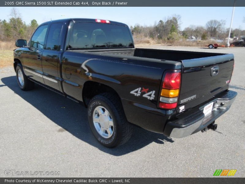 Onyx Black / Pewter 2005 GMC Sierra 1500 SLT Extended Cab 4x4