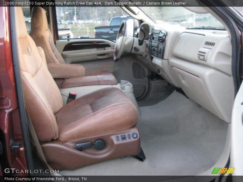 Dark Copper Metallic / Castano Brown Leather 2006 Ford F250 Super Duty King Ranch Crew Cab 4x4