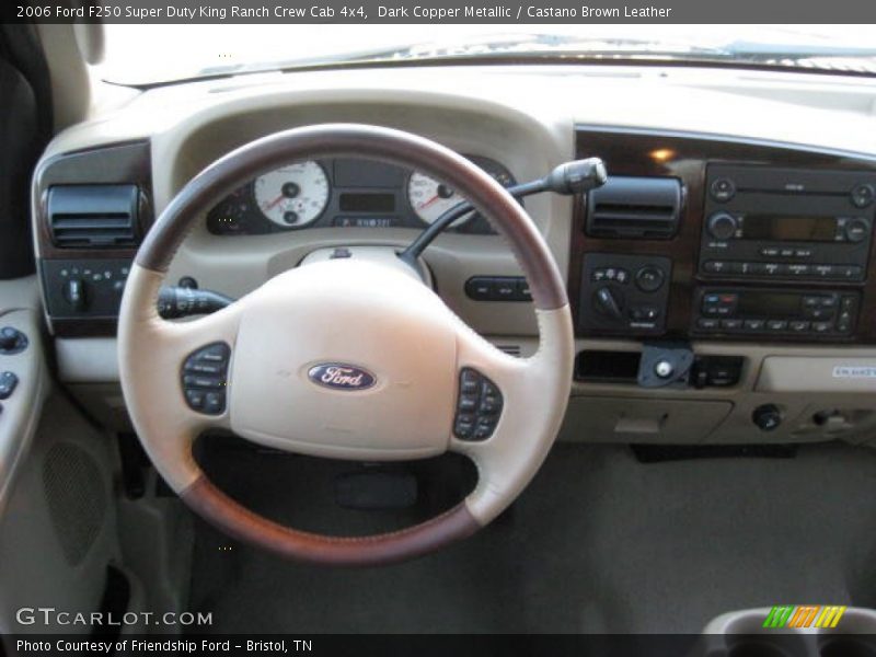 Dark Copper Metallic / Castano Brown Leather 2006 Ford F250 Super Duty King Ranch Crew Cab 4x4